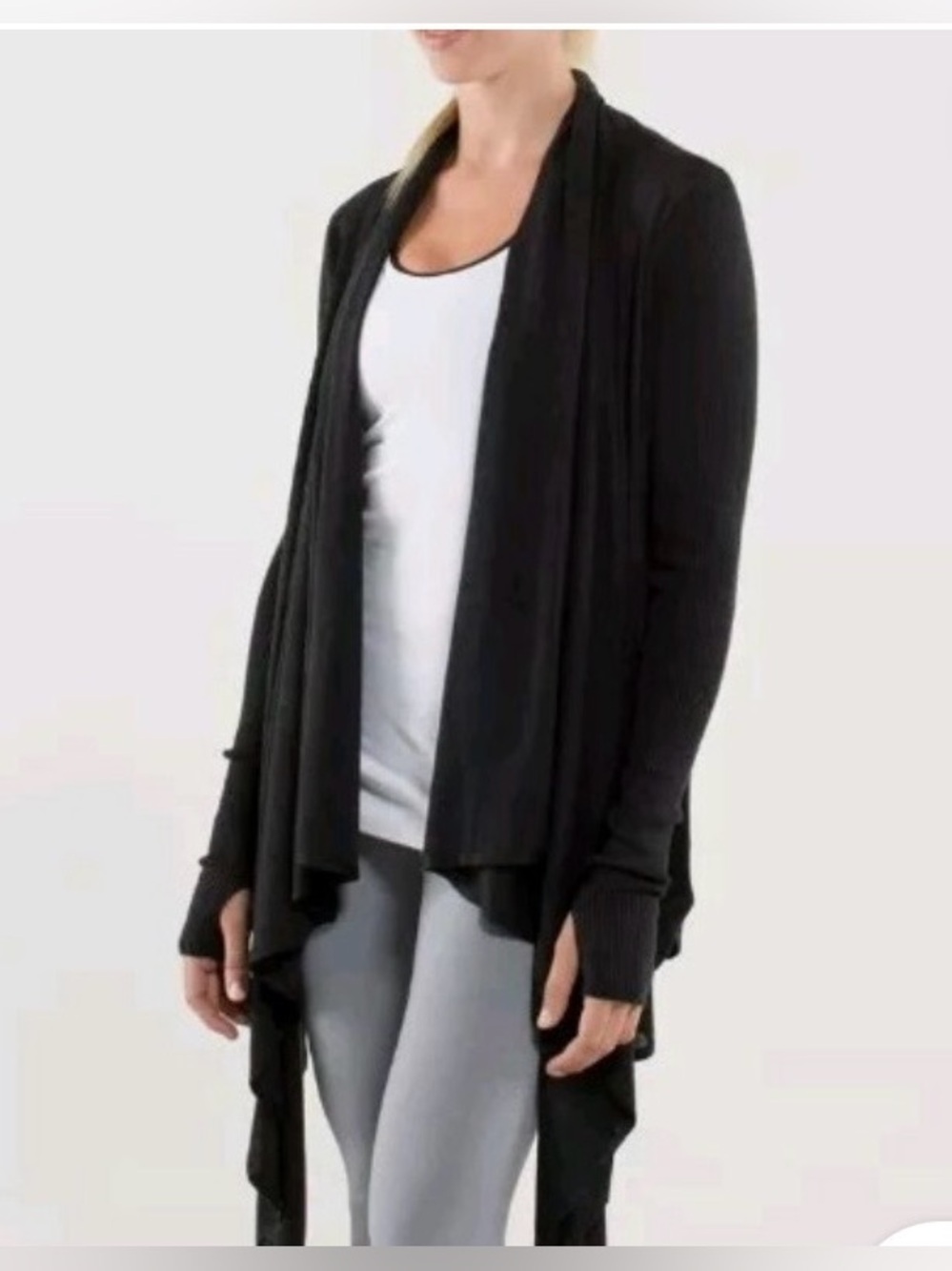 Lululemon Cashmere blend Wrap Sweater with Thumbholes